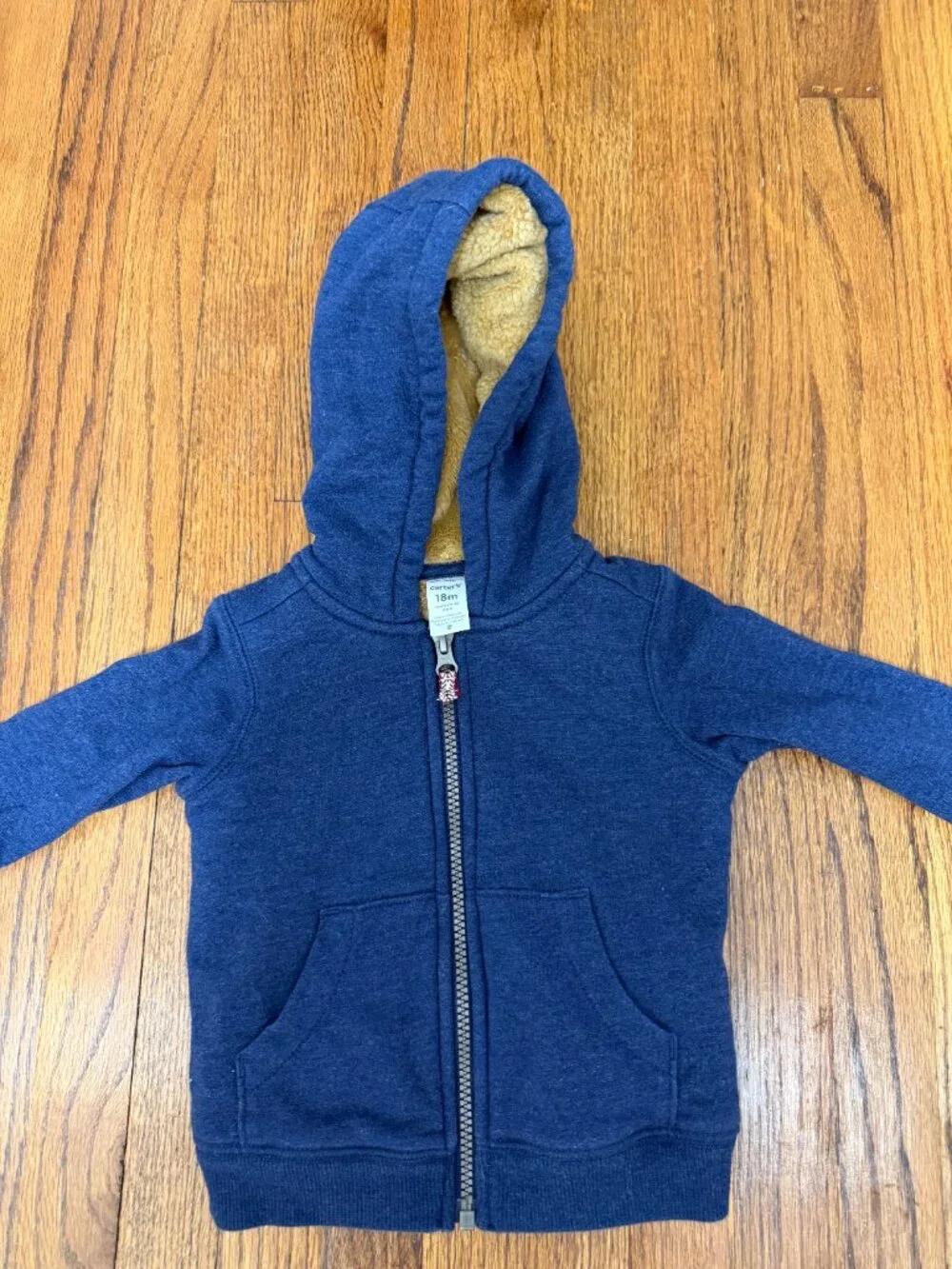 Carter's Toddler Zip-Up Fleece Jacket in Navy Blue